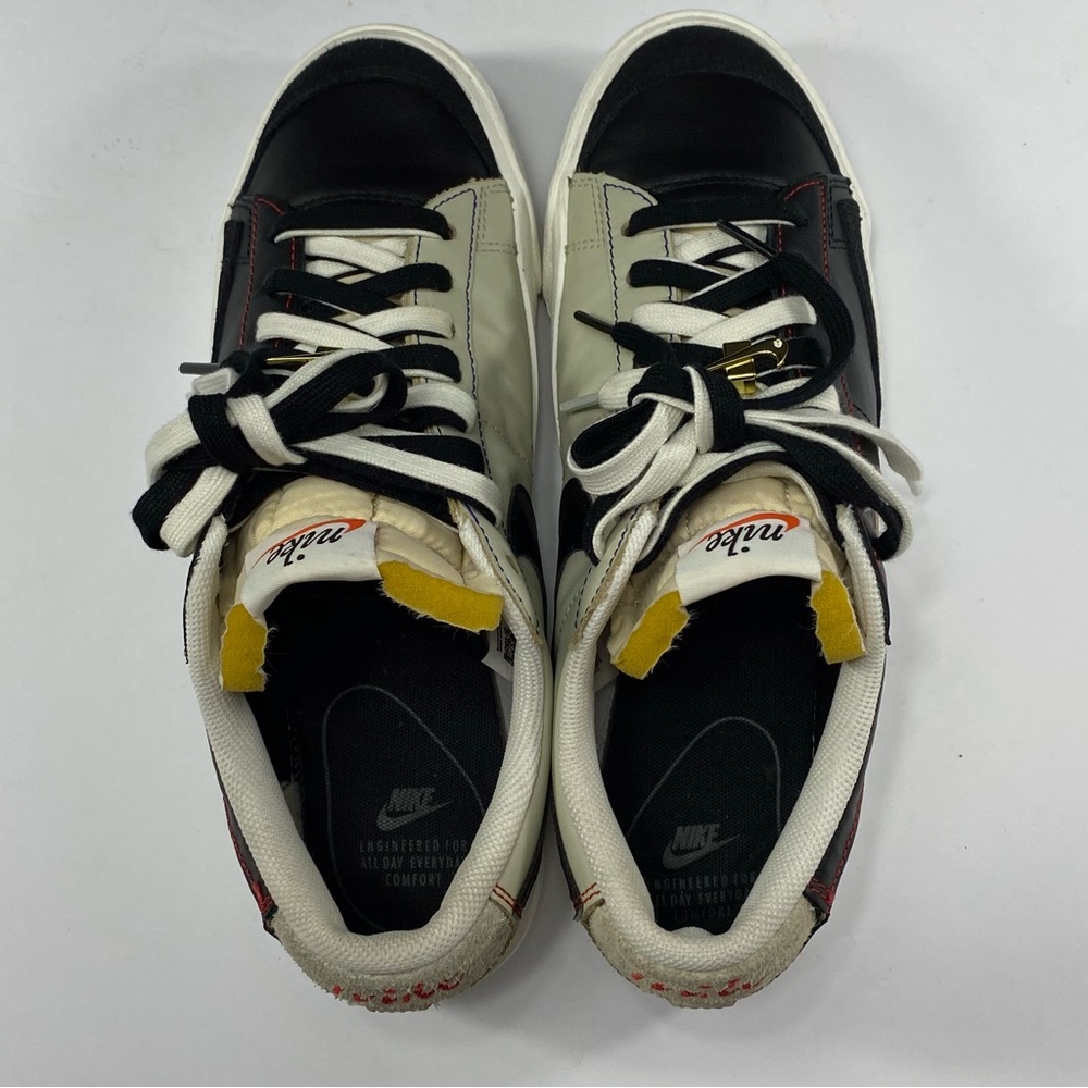 NIKE Blazer Low ‘77 Premium Men’s Shoes Size:9 Leather Multicolor DH 4370-001 - Picture 7 of 13